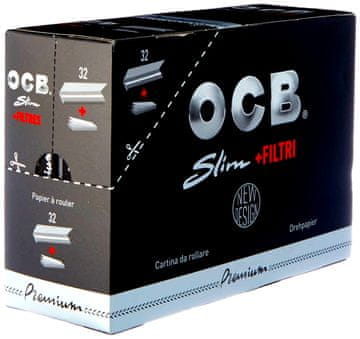 OCB SLIM PREMIUM + FILTERS 32x32 papirića za cigarete