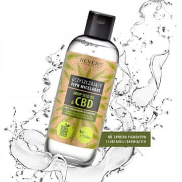 REVERS micelarna tekućina s CBD-om i uljem konoplje 500 ml