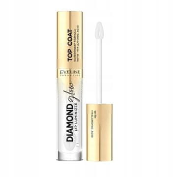 Eveline Cosmetics Eveline Diamond Glow - bezbojni nadlak sjajila za usne s hijaluronskom kiselinom 4,5 g
