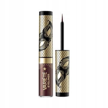 Eveline Cosmetics Eveline Variete sjajna tuš za oči s četkicom 02 sjajno smeđa vodootporna
