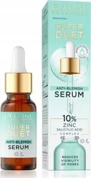 Eveline Cosmetics Eveline Super Duet serum za nesavršenosti 10% cink + salicilna kiselina 18 ml