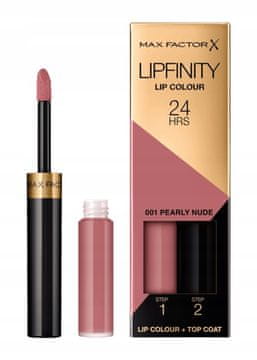 Max Factor Lipfinity 2u1 dugotrajni ruž za usne 001 Pearly Nude 24h 2,3 ml