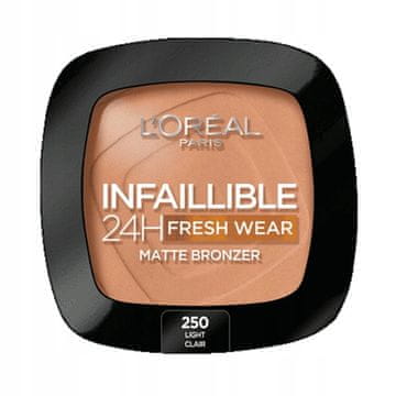 L’Oréal L'Oréal Infallible Fresh Wear 24H 250 Light Clair matirajući bronzer