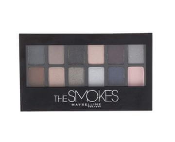 Maybelline The Smokes paleta sjenila za oči s 12 nijansi, 9,6 g