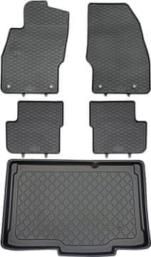 Opel Corsa E Hatchback od 12/2014-05/2019 SET - gumene autotepihe + prostirka za prtljažnik
