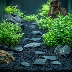 E.I. OBSIDIAN ŠLJUNAK ZA AKVARIJ, SUPSTRAT ZA AKVARIJ 2-5 MM 2 KG