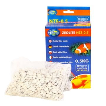 Aqua Nova ZEOLITNI FILTER ZA AKVARIJ UPIJA AMONIJAK, PROČIŠĆUJE VODU 0,5 KG