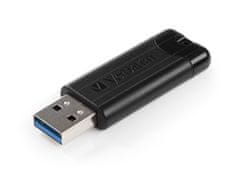 Verbatim Verbatim PinStripe 3.0 USB Stick 128GB, crni