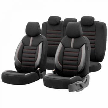 AMIO Set navlaka za autosjedalice OTOM LIMITED 101 CRNA/CRVENA 3-ZIP