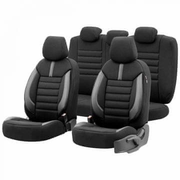 AMIO Set navlaka za autosjedalice OTOM LIMITED 102 CRNA/SIVA 3-ZAPIR