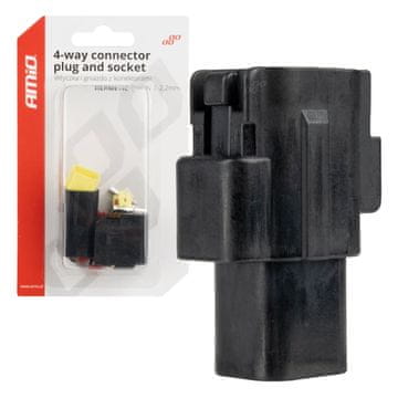 AMIO Vodootporni set električnih konektora 4 PIN 2.2mm -04348