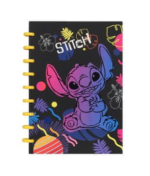 Patio Disney crna. B5 spiralni bilježnica. Veliki prsten. Mreža od 100 listova. Bod 3.