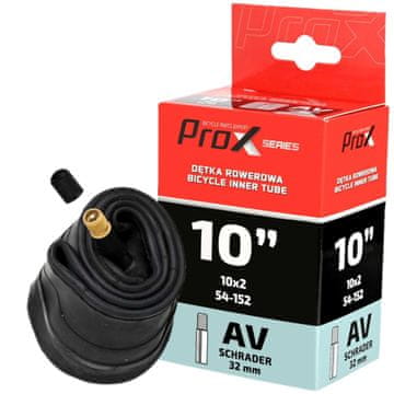 PROX 10" x 2 AV ravna unutarnja cijev s ventilom za kolica i skutere