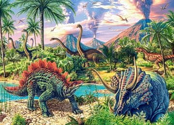 Castorland Slagalica 120 dijelova B-13234-1 Dinosauri Vulkani