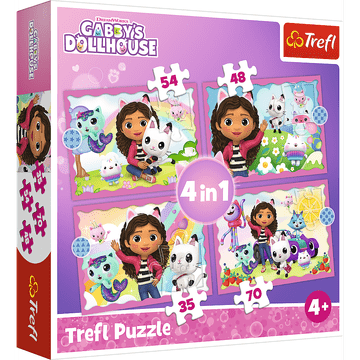 Trefl 34620 "4u1 - Gabbyne avanture / Univerzalna Gabbyna kućica za lutke