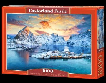 Castorland Slagalica 1000 dijelova C-105366 Izlazak sunca na Sakrisyju Lofoten, Norveška