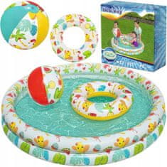 Bestway BAZA DUCH 122x20+KOLO+PILKA ET