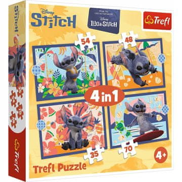 Trefl Slagalica - "4 u 1" - Havajski odmor / Disney Stitch film
