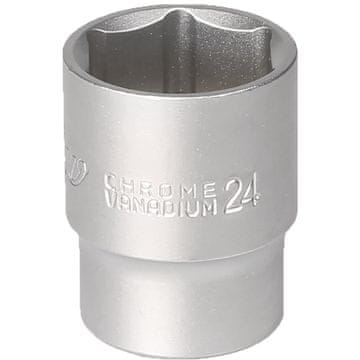 MJW Nasadni ključ veličine 24 1/2" 6-kraki kratki krom vanadij čelik 12024