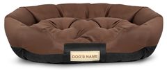 AIO FACTORY Krevet za pse 130x105 cm, personalizirani, vodootporni, smeđi