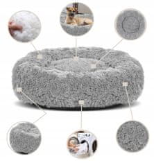 AIO FACTORY Krevet shaggy 120 cm prozirno plave boje