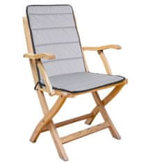 AIO FACTORY Prošiveni pjenasti jastuk za stolicu 50x50x80 cm tamno siva