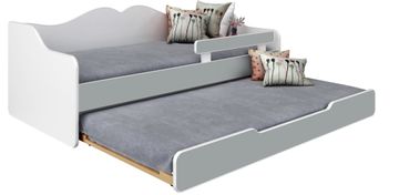 ENDO BELLA2 dječji bračni krevet 180x80 bijela i siva