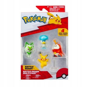 Jazwares Pokemon figure Fuecoco Sprigatito Quaxly Pikachu