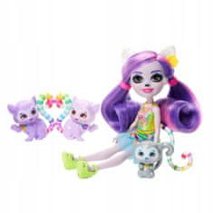 Enchantimals LEMURES OBITELJSKI SET Lorinda Lemur lutka 3 lemura životinje