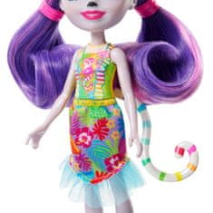 Enchantimals LEMURES OBITELJSKI SET Lorinda Lemur lutka 3 lemura životinje