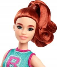 Barbie Fashionistas navijačica crvenokosa lutka u topu i suknji