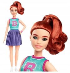 Barbie Fashionistas navijačica crvenokosa lutka u topu i suknji