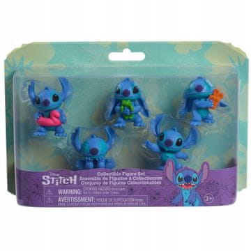 Disney ORIGINALNE Lilo & Stitch Deluxe FIGURE 5 kolekcionarskih figurica Stitcha