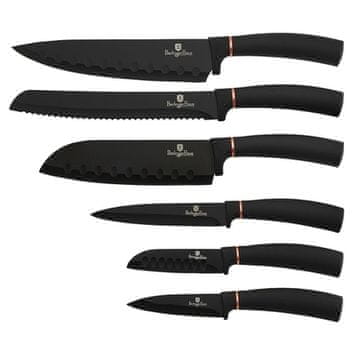 Berlingerhaus Set noževa s neprianjajućim dnom BH-2337 6 pcs Black Rose Collection