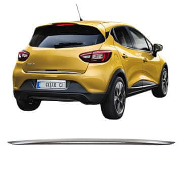 Obloga vrata prtljažnika, nehrđajući čelik, krom, Renault Clio 4 HB 2012-