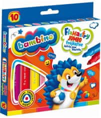BAMBINO Jumbo trokutasti markeri. 10 boja.
