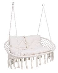 EH Viseća stolica Stork's Nest LAGOS krem s jastucima