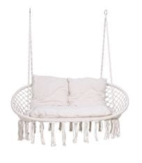 EH Viseća stolica Stork's Nest LAGOS krem s jastucima