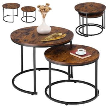 IN Set od dva mala rustikalna loft stola Galen