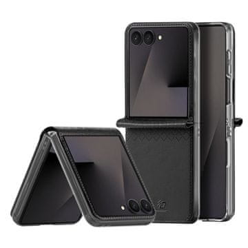 Dux Ducis Bril kožna futrola za Samsung Galaxy Z Flip 8, crna