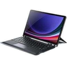 Dux Ducis DK futrola s tipkovnicom za Samsung Galaxy Tab S10 Plus / S9 Plus / S9 FE Plus, crna