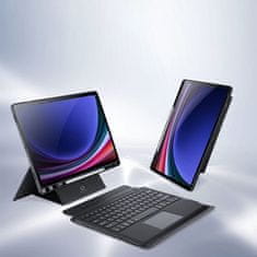 Dux Ducis DK futrola s tipkovnicom za Samsung Galaxy Tab S10 Plus / S9 Plus / S9 FE Plus, crna
