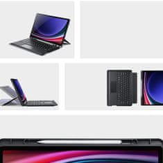 Dux Ducis DK futrola s tipkovnicom za Samsung Galaxy Tab S10 Plus / S9 Plus / S9 FE Plus, crna