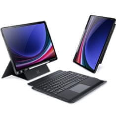 Dux Ducis DK futrola s tipkovnicom za Samsung Galaxy Tab S10 Plus / S9 Plus / S9 FE Plus, crna