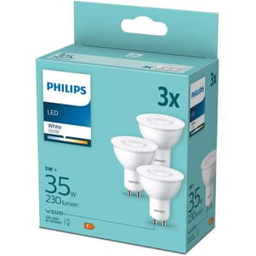 Philips Pakiranje od 3 LED GU10 3W (35W) 3000K 230lm