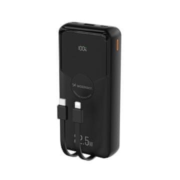 WOZINSKY Wozinsky WFC-15B Powerbank 20000mAh, 22.5W PD, s kabelima Lightning/USB-C - crna