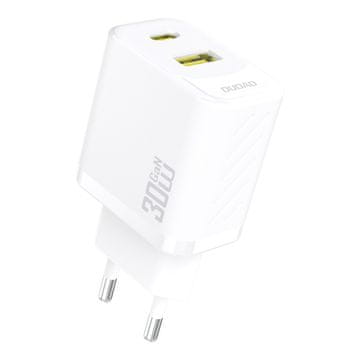 DUDAO Dudao A27TEU GaN Zidni punjač 30W PD, USB-A/USB-C - bijela