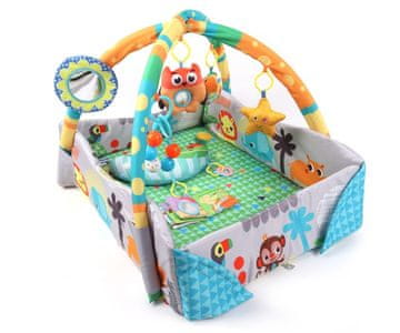 slomart Milly Mally Jungle - Edukativna podloga 4u1 sa suhim bazenom i igraonicom