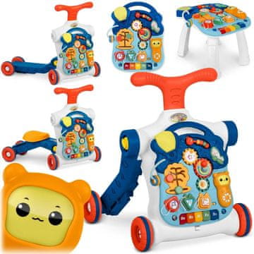 Northix Edukativni stol za aktivnosti 4 u 1 Ricokids plavi 781900