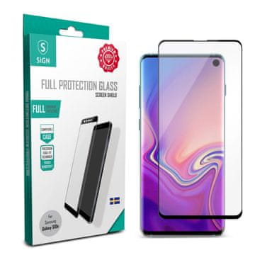 Northix Zaštitno staklo od kaljenog stakla za Samsung Galaxy S10e s punim poklopcem